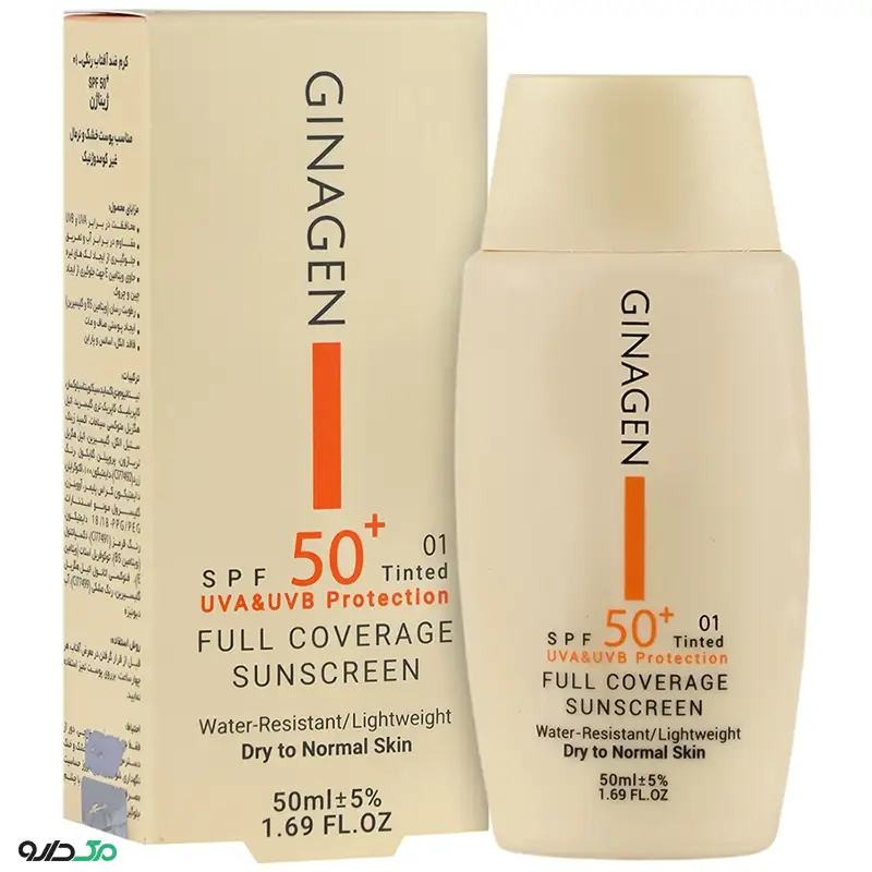 کرم ضد آفتاب پوست خشک ژیناژن SPF50